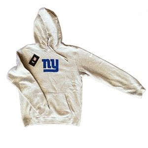 Nike Men's New York Giants Grey Hooded Sweatshirt Size Large